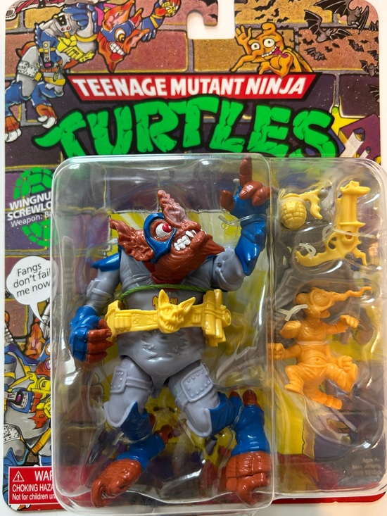 Playmates Toys Other - Teenage Mutant Ninja Turtles Wingnut Action Figure - Gray, Blue & Brown